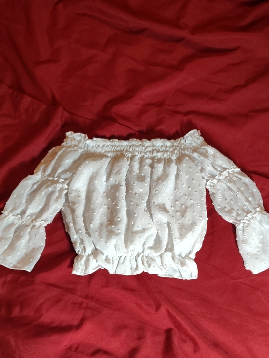 Other - Kids White Off-Shoulder Smocked Top